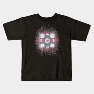 Companion Cube Explosion Kids T-Shirt